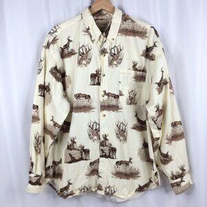 Field Tested Outdoor Life Mens XL Shirt Deer Buck Hunting Long Sleeve Button Up
